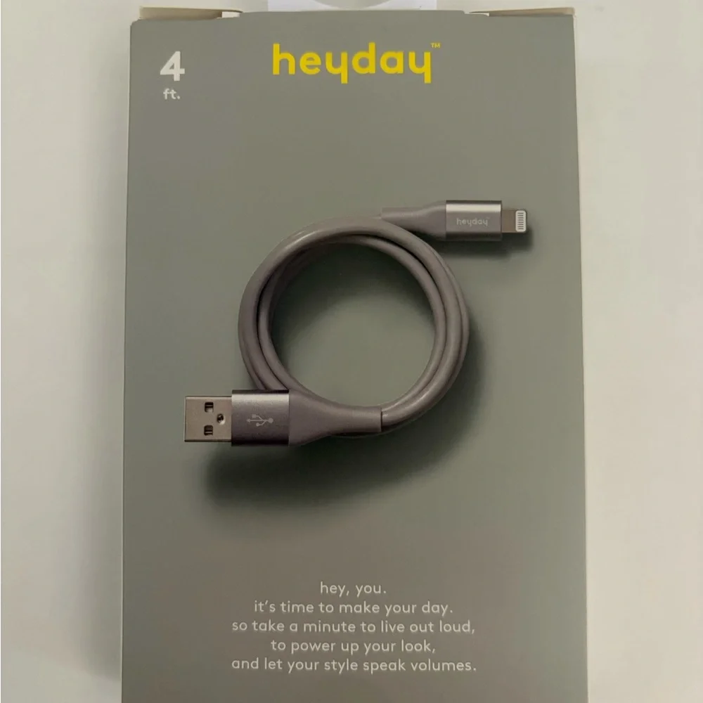 🔌 Heyday Lightning to USB-A Charging Cable MFi Certified iPhone iPad